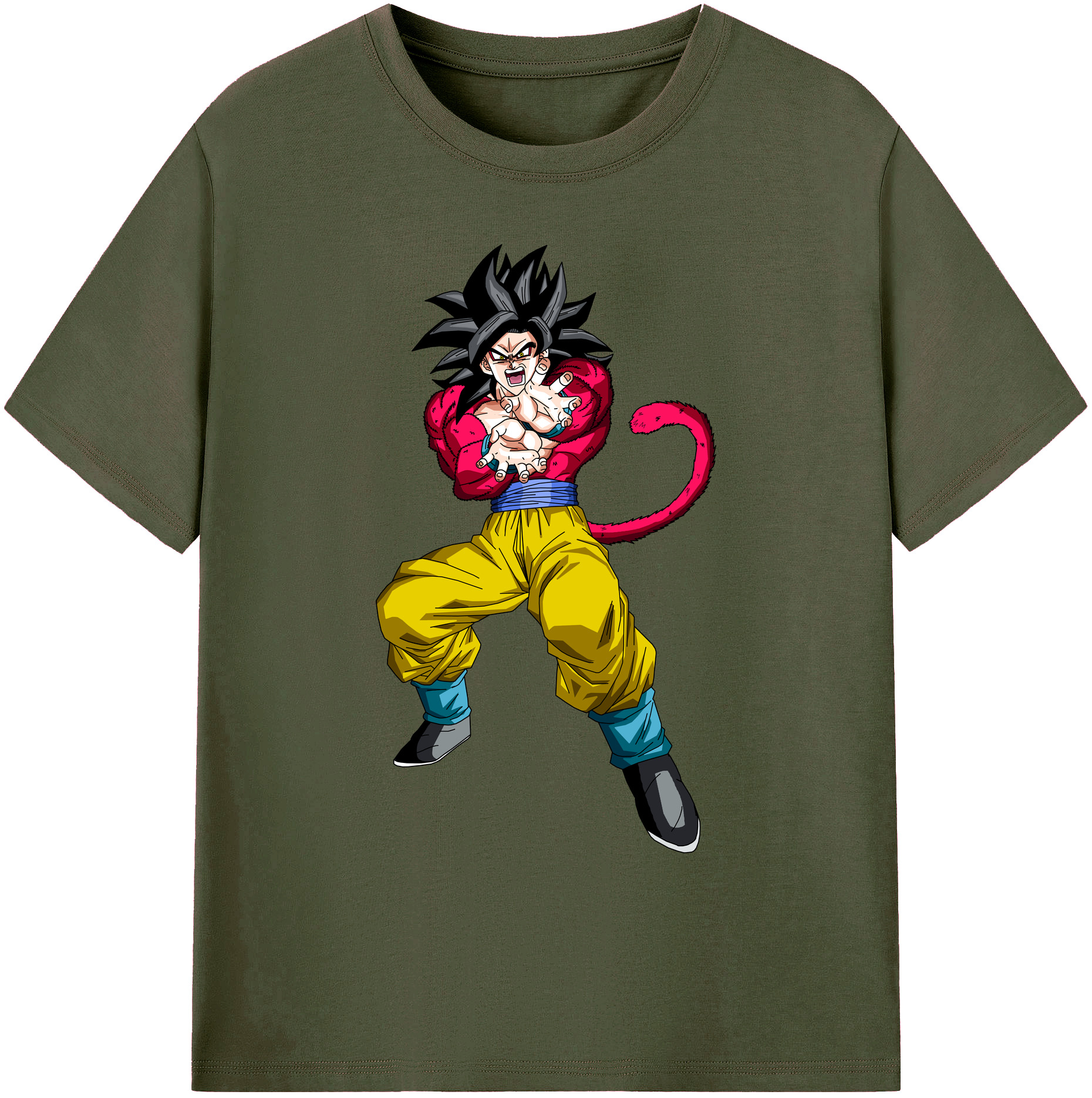 （画像用） ドラゴンボール 孫悟空（そん ごくう）Son Goku カカロット DRAGON BALL Kakarotto 綿100％ メンズ半袖Tシャツ｜肌触りやわらか＆通気性